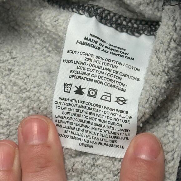 Nike Gray Mens M Just Do It Tri Color Spellout Sporty Athletic Pullover Hoodie - Picture 7 of 12